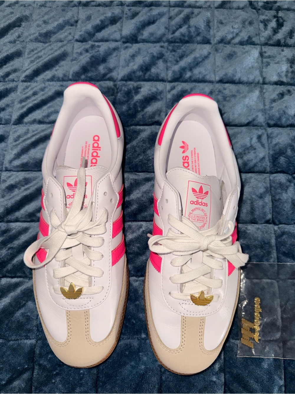 Adidas Originals Samba OG "Ftwr White/Lucid Pink/Alumina" Women's Shoe